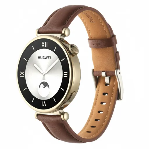 LEATHER Kožený remienok pre Huawei Watch GT 4 41mm ALL BROWN