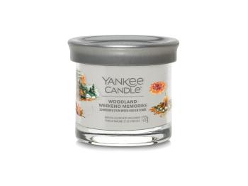 Yankee Candle Aromatická sviečka Signature tumbler malý Woodland Weekend Memories 122 g