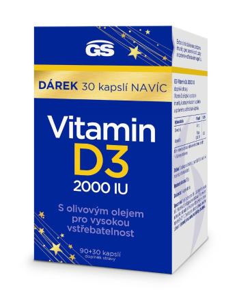 GS Vitamin D3 2000 IU 90+30 kapslí