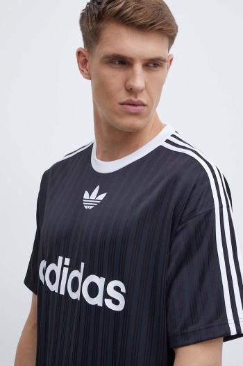 Tričko adidas Originals Adicolor pánske, čierna farba, s potlačou, IU2341
