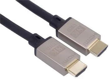 PremiumCord Ultra High Speed HDMI 2.1 kábel 8K @ 60Hz, 4K @ 120Hz dĺžka 2m kovové pozlátené konektory
