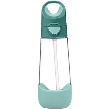 B.Box Fľaša na nápoj so slamkou 600 ml – emerald forest (9353965002277)