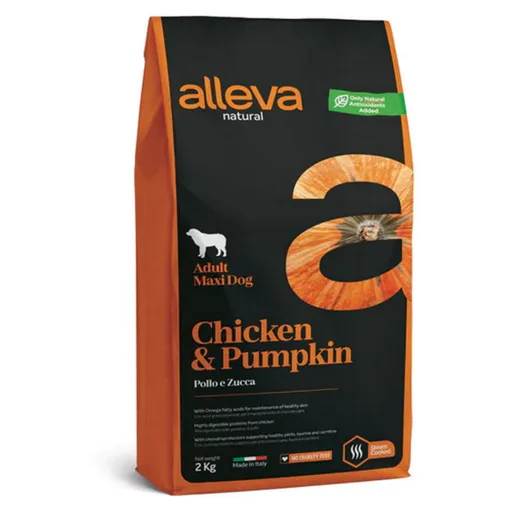 ALLEVA Natural Adult Maxi Chicken&Pumpkin granule pre psov 2 kg