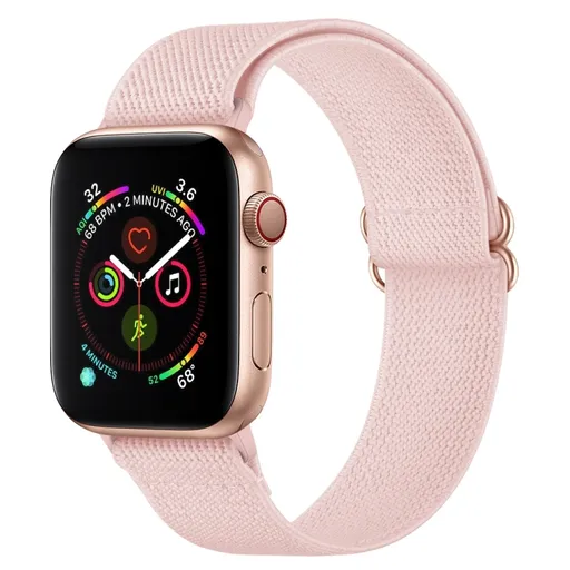 NYLON Remienok pre Apple Watch Ultra 1 / 2 / 3 (49mm) / 9 / 8 / 7 (45mm) svetloružový