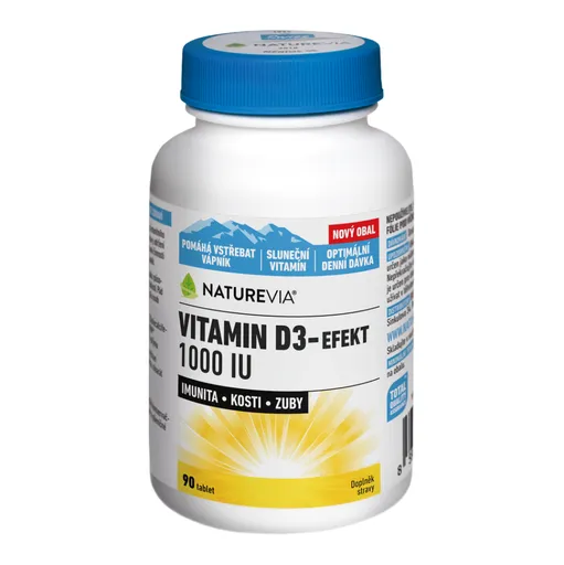 NATUREVIA Vitamín D3-Efekt 1000 I.U. 90 tabliet