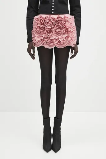 Sukňa s prímesou vlny AMBUSH Rose Skirt
