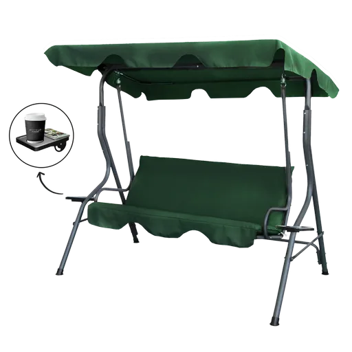 Chomik Záhradná hojdačka SWAY | tmavozelená