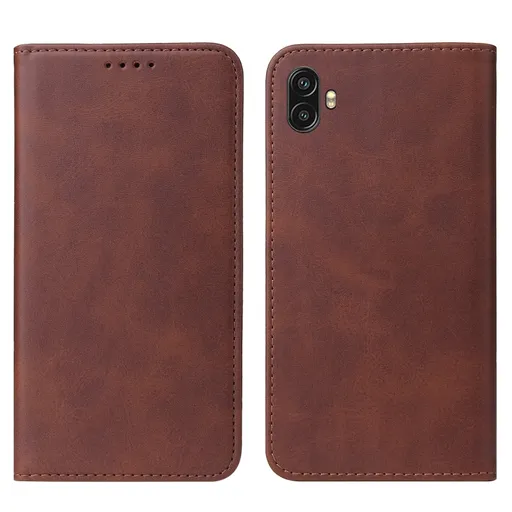 FLIP Zaklápací kryt pre Samsung Galaxy Xcover 6 Pro hnedý