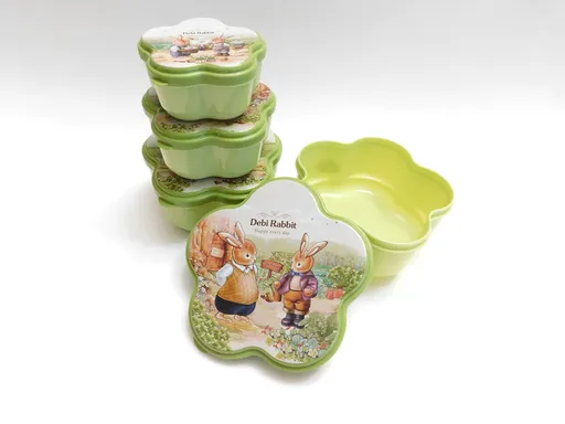 MAKRO - Sada dóz zajaci, kvet 4ks, 500ml, 400ml, 200ml, 100ml