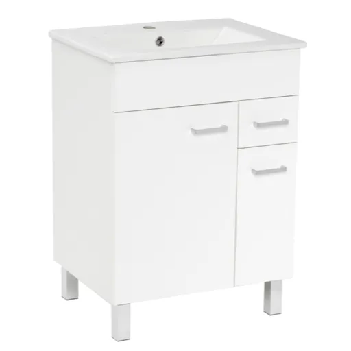 Kúpeľňová skrinka s umývadlom Multi 60x46 cm biela SPPONZA