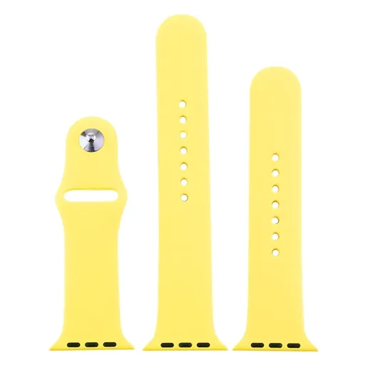 RUBBER Remienok Apple Watch Ultra 1 / 2 / 3 (49mm) / 9 / 8 / 7 (45mm) / 6 / SE / 5 / 4 (44mm) / 3 / 2 / 1 (42mm) žltý