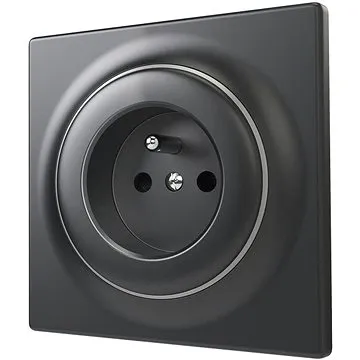 Fibaro Walli štandardná zásuvka typu E, matný antracit (FGWSONE-011-8)