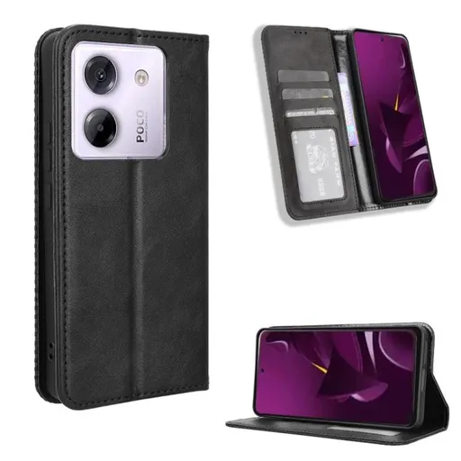 BUSINESS Peňaženkové puzdro pre Xiaomi Poco M7 Pro 5G čierne