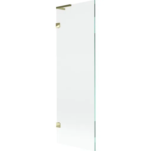 MEXEN/S - Lunar L vaňová zástena FIX 60 x 150, transparent, zlatá 897L-060-000-50-00