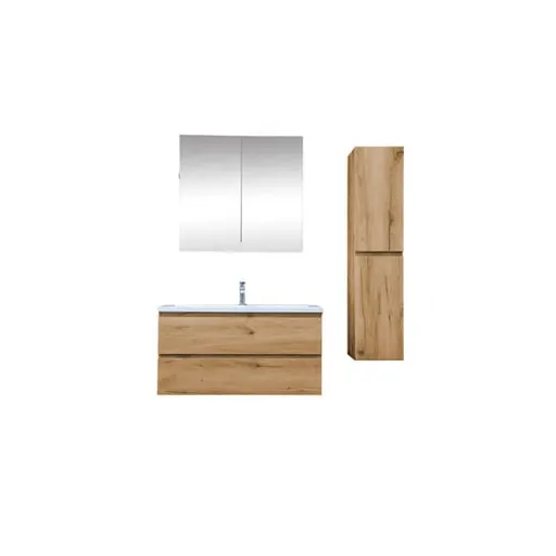 Kúpeľňová skrinka s umývadlom SAT B-Way 99x50x45 cm dub mat KSETBWAY23