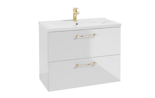 ArtDef Skrinka pod umývadlo FERATA D80 2S/45 | biela 80 cm