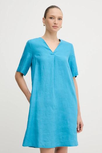 Ľanové šaty United Colors of Benetton mini, oversize, 4AGHDV0B0