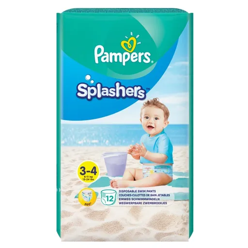 PAMPERS Splashers veľ. 3-4  Plienkové nohavičky do vody 12 ks