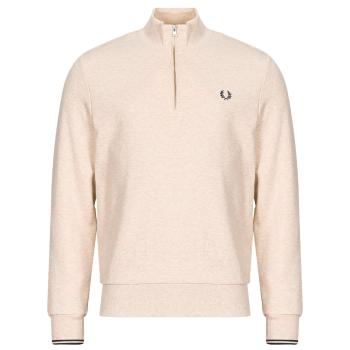 Fred Perry  HALF ZIP  Mikiny Béžová