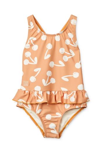 Jednodielne detské plavky Liewood Amara Printed Swimsuit oranžová farba, LW19983