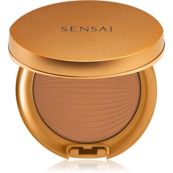 Sensai Silky Bronze Natural Veil Compact kompaktný púdrový make-up pre rozjasnenie a vyhladenie pleti odtieň SC04 Dark 8,5 g