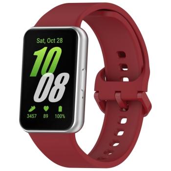 SILICONE Vymeniteľný remienok pre Samsung Galaxy Fit3 červený