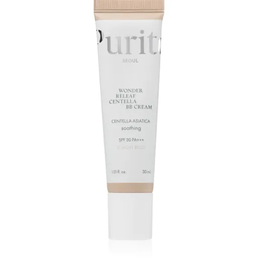 Purito Wonder Releaf Centella BB Cream rozjasňujúci BB krém s upokojujúcim účinkom odtieň 21 Light Beige 30 ml