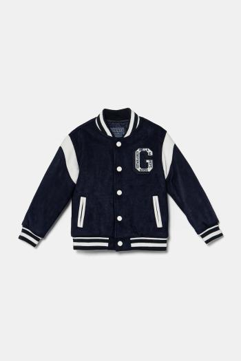 Detská bunda bomber Guess tmavomodrá farba, N5RL07 WG970