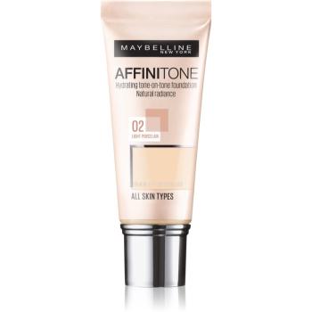 MAYBELLINE NEW YORK Affinitone hydratačný make-up odtieň 02 Light Porcelain 30 ml