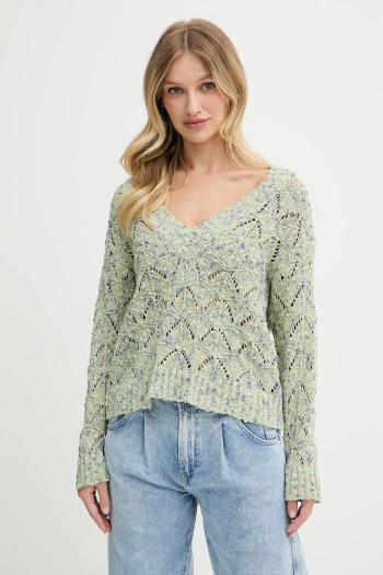 Sveter Pepe Jeans zelená farba, ľahké, PL702306