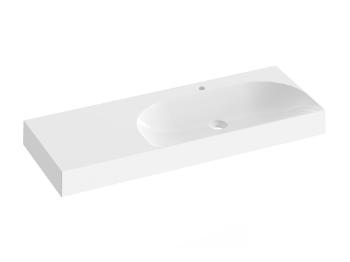 Umývadlo Ravak Lite 120x45 cm otvor pre batériu, bez prepadu XJXL1212000