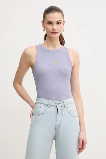 Top Calvin Klein Jeans fialová farba, J20J225311