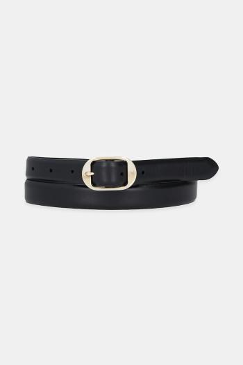 Kožený opasok Calvin Klein čierna farba, LV04K7014G