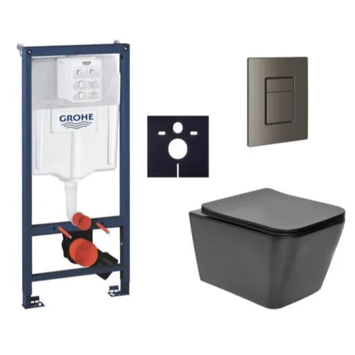 Závesný wc set do ľahkých stien / predstenová montáž SAT Infinitio SIKOGRSIN12BSCAL0