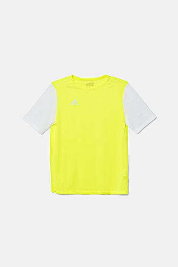 Detské tričko adidas Performance zelená farba, jednofarebné, DP3229