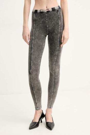 Legíny Diesel ATHENA-DNM TROUSERS dámske, šedá farba, melanžové, A17571.0SHAN