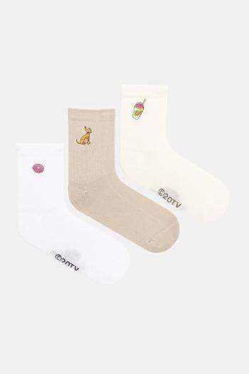 Detské ponožky adidas Performance 3-pak biela farba, JN2761