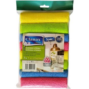 CLANAX švédska utierka Sonic 30 × 30, 8 ks (8590786221741)