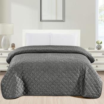 Ágytakaró Ami RQ-201 220x250 cm szürke