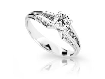 Cutie Jewellery Trblietavý prsteň z bieleho zlata Z6805-2103-10-X-2 66 mm