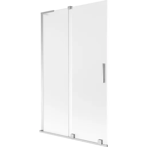 MEXEN/S - Velar L dvojkrídlová posuvná vaňová zástena 110 x 150, dekor, chróm 896-110-003-31-01