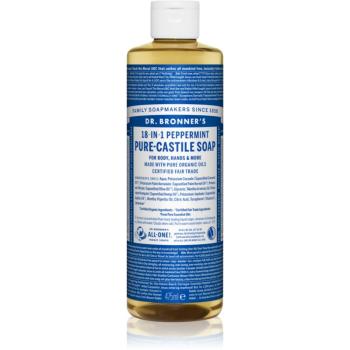 Dr. Bronner’s Peppermint tekuté univerzálne mydlo 475 ml