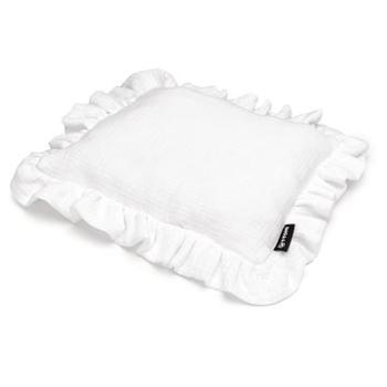 T-tomi Mušelínový vankúšik s volánikom White (8595695404582)