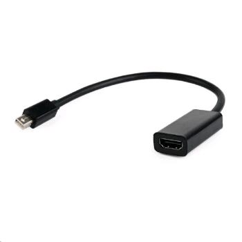 Kabel CABLEXPERT A-mDPM-HDMIF-02 red. miniDisplayport na HDMI, M/F, černá