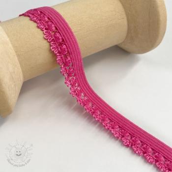 Čipka elastická Flowie fuchsia