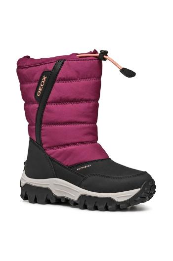 Detské snehule Geox HIMALAYA AB fialová farba, J26FTA.0FU54