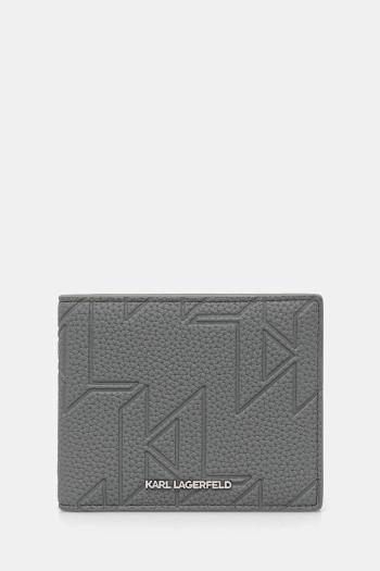 Peňaženka Karl Lagerfeld K/URBAN MONOGRAM pánska, šedá farba, A3M30300