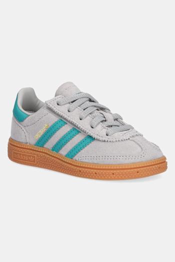 Detské semišové tenisky adidas Originals HANDBALL SPEZIAL šedá farba, JP8007