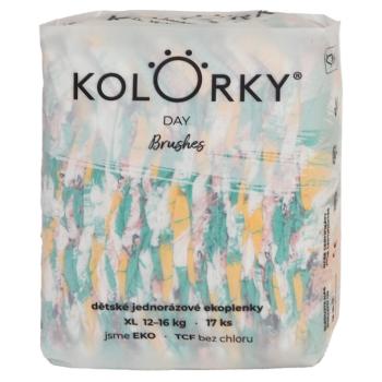 KOLORKY DAY Jednorazové EKO plienky štetce XL (12-16 kg) 17 kusov