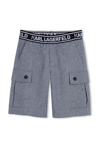 Detské bavlnené šortky Karl Lagerfeld